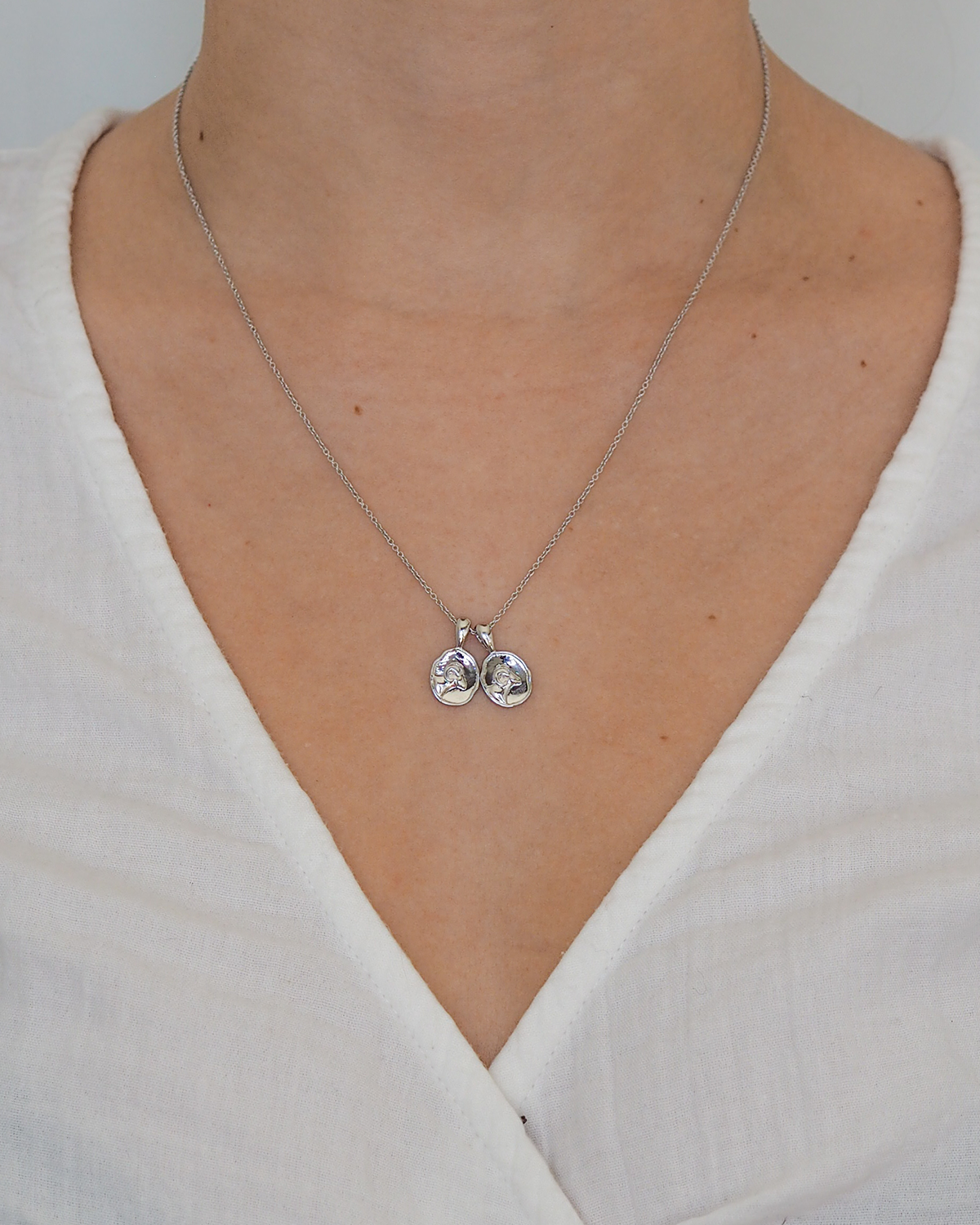 Aries II Necklace - Sterling Silver | 2 Small