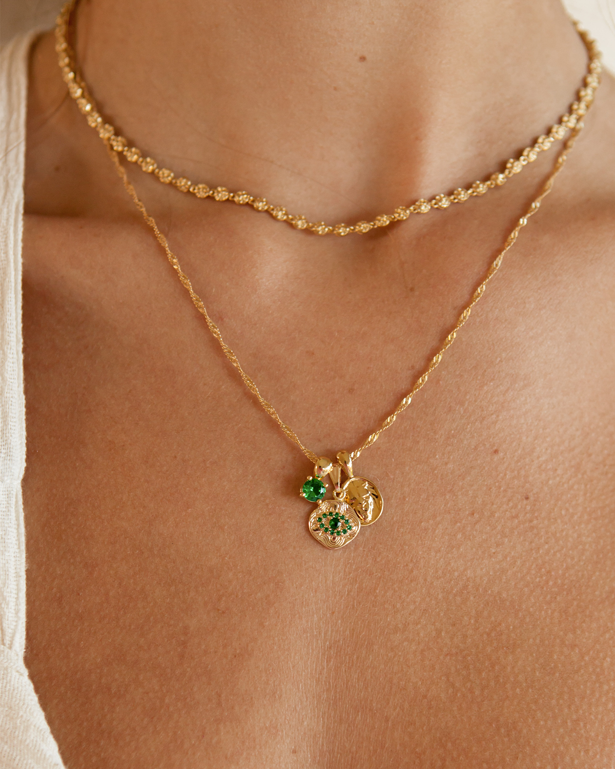 May Birthstone Necklace