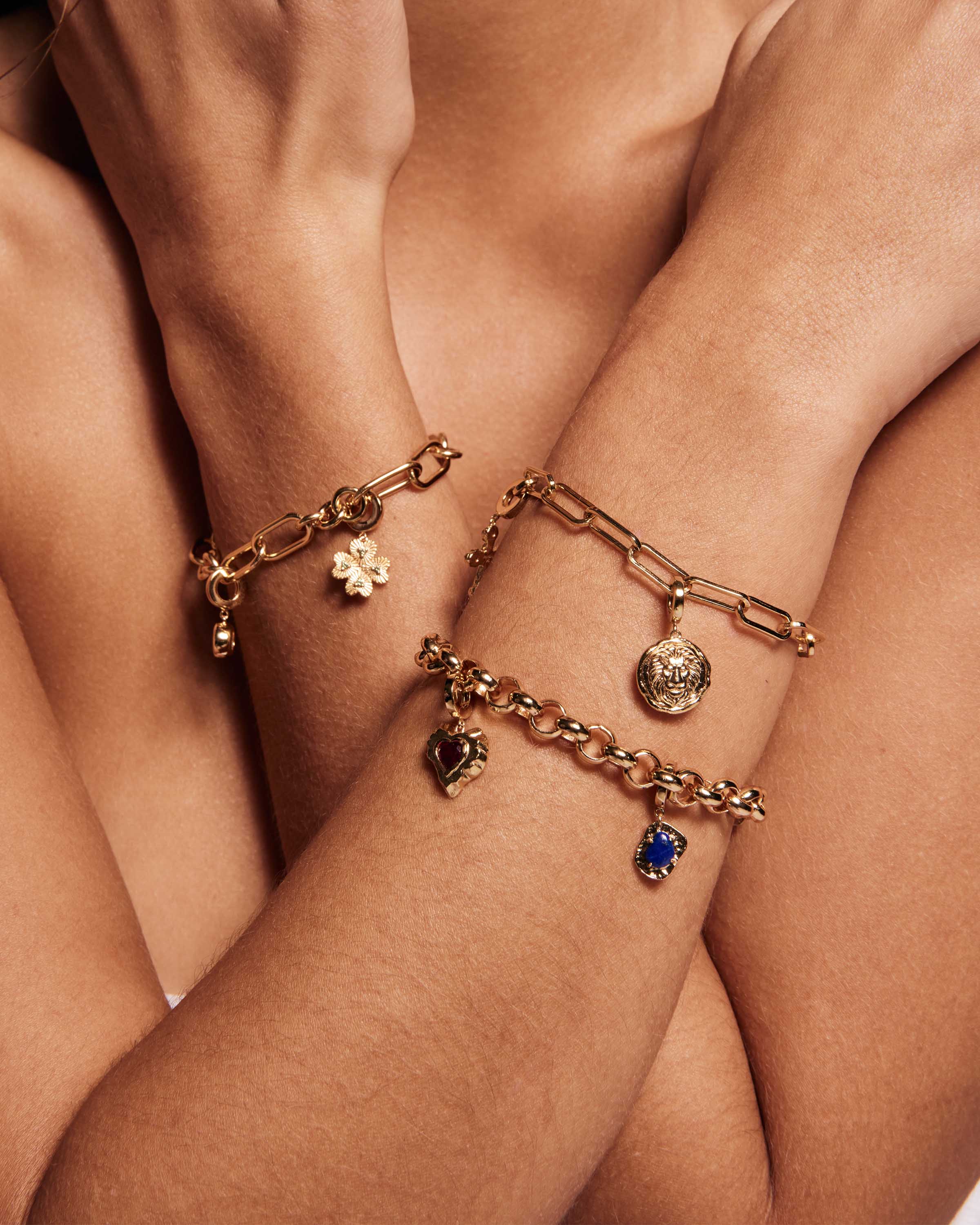 Pulsera Belcher con dije de 7 mm