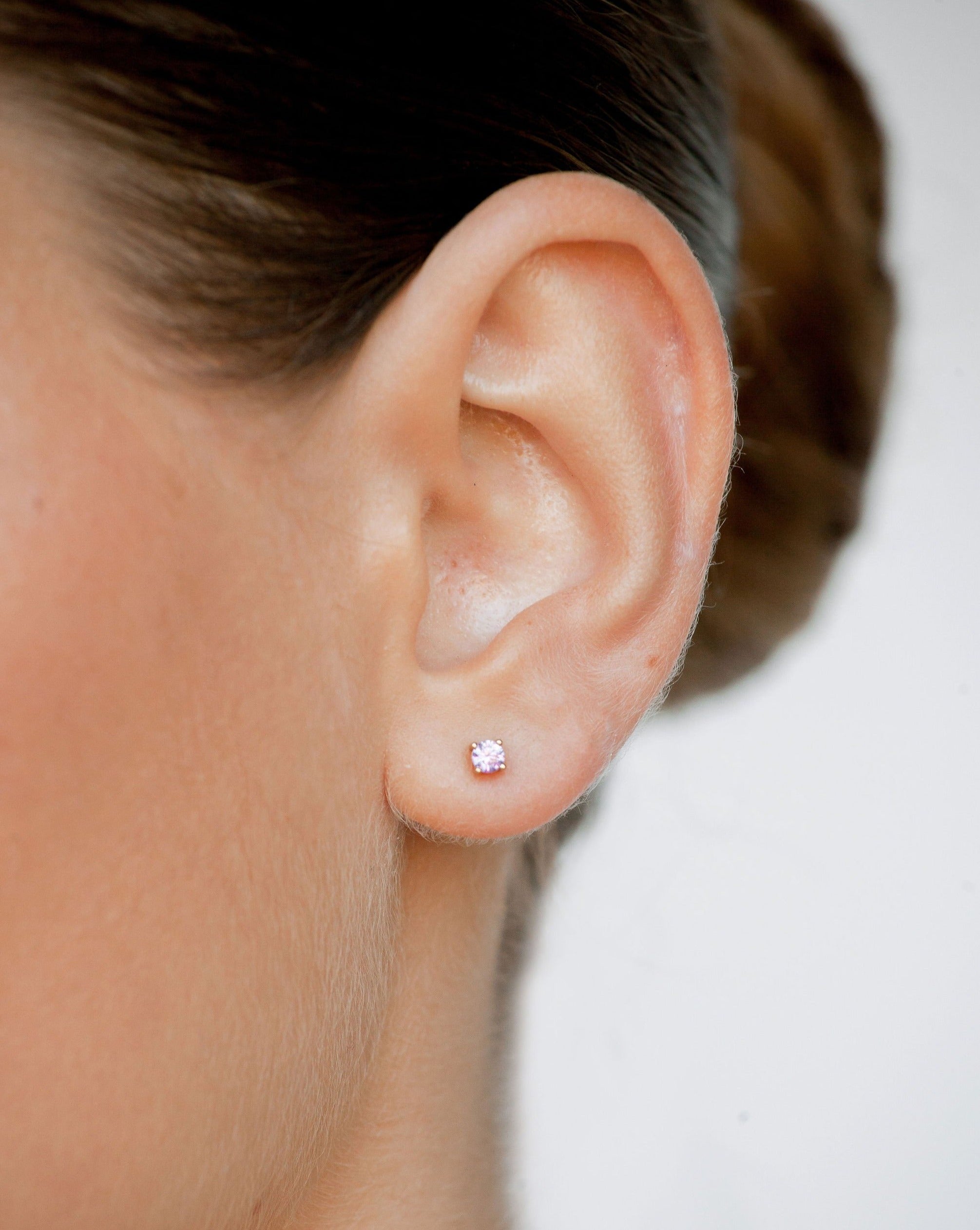 February Birthstone Studs