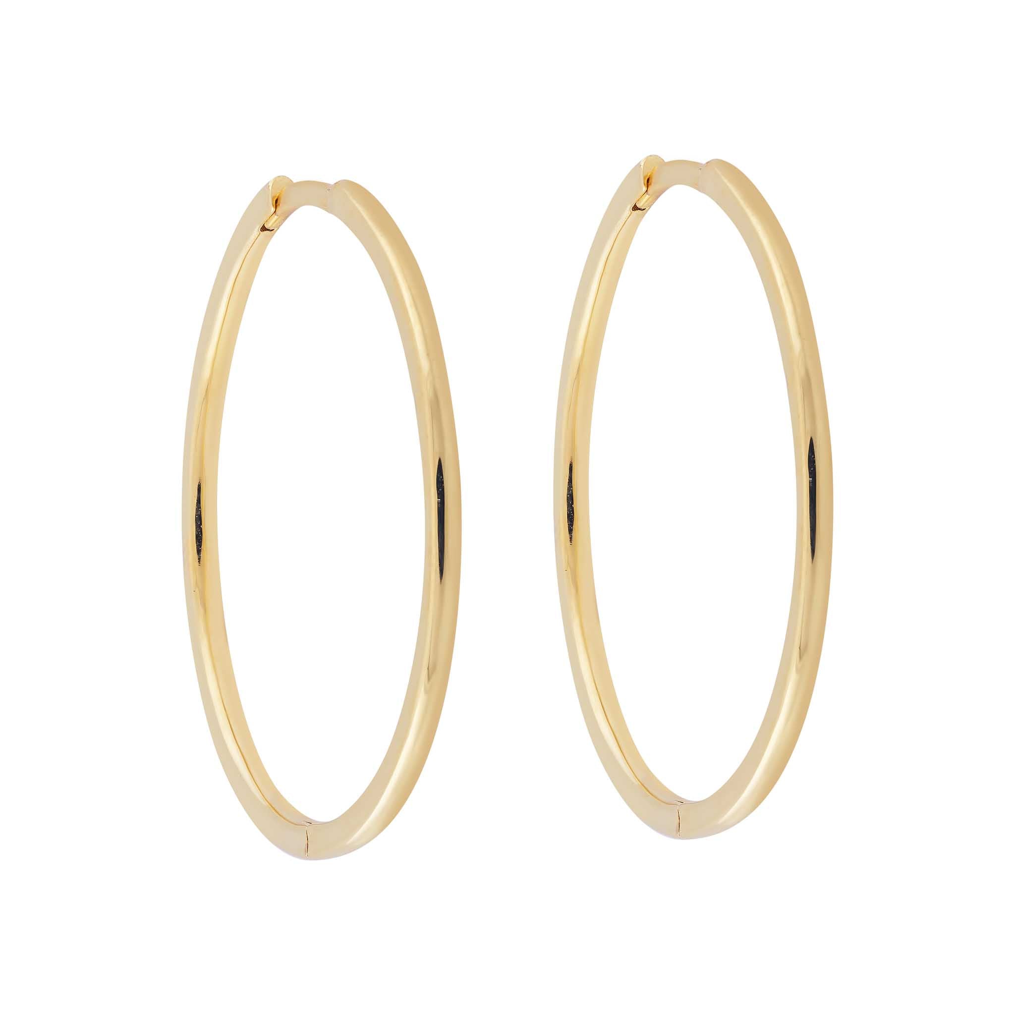 30mm Sleeper Hoops | 9k Solid Gold