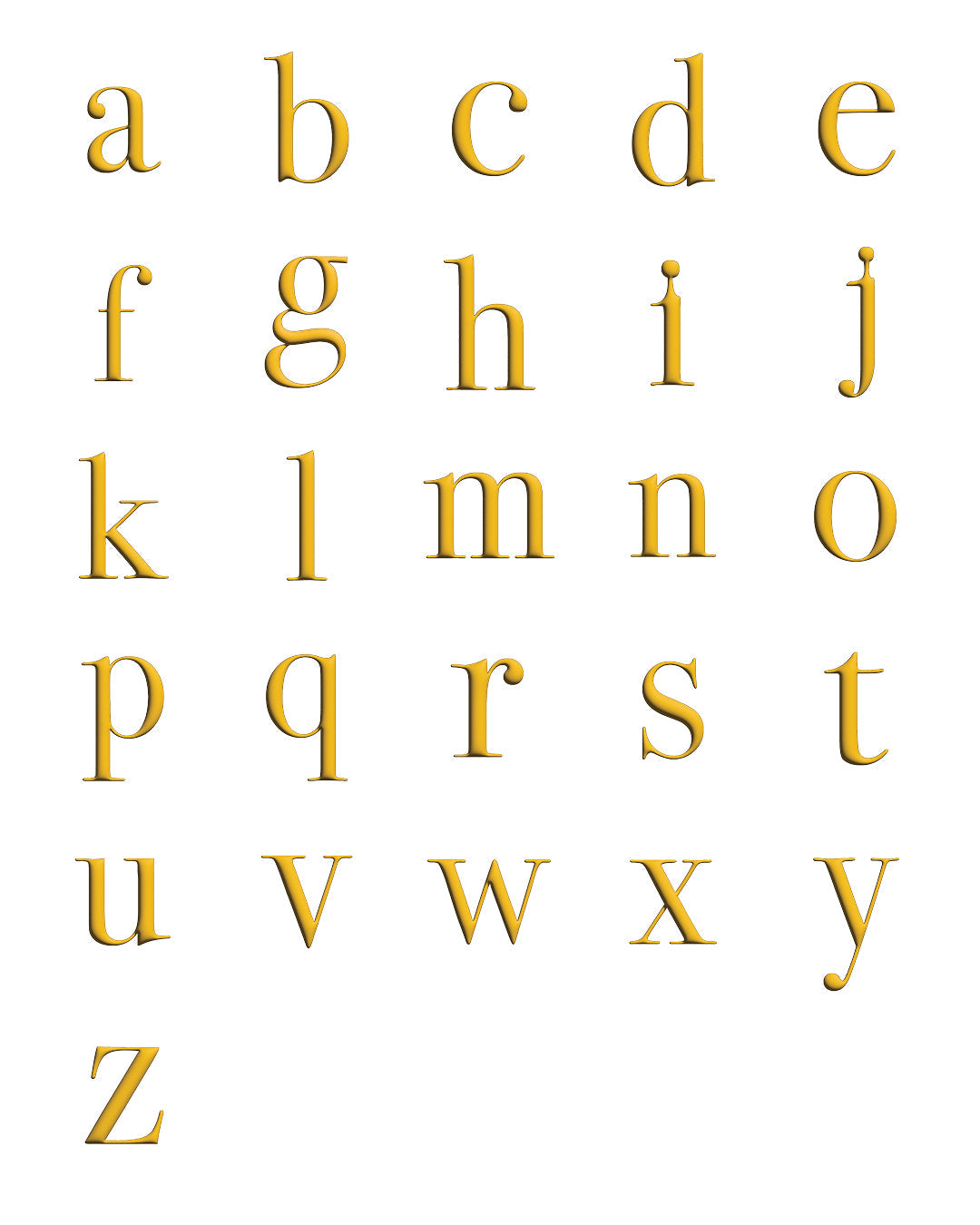 Serif Nameplate Necklace | 9K Solid Gold