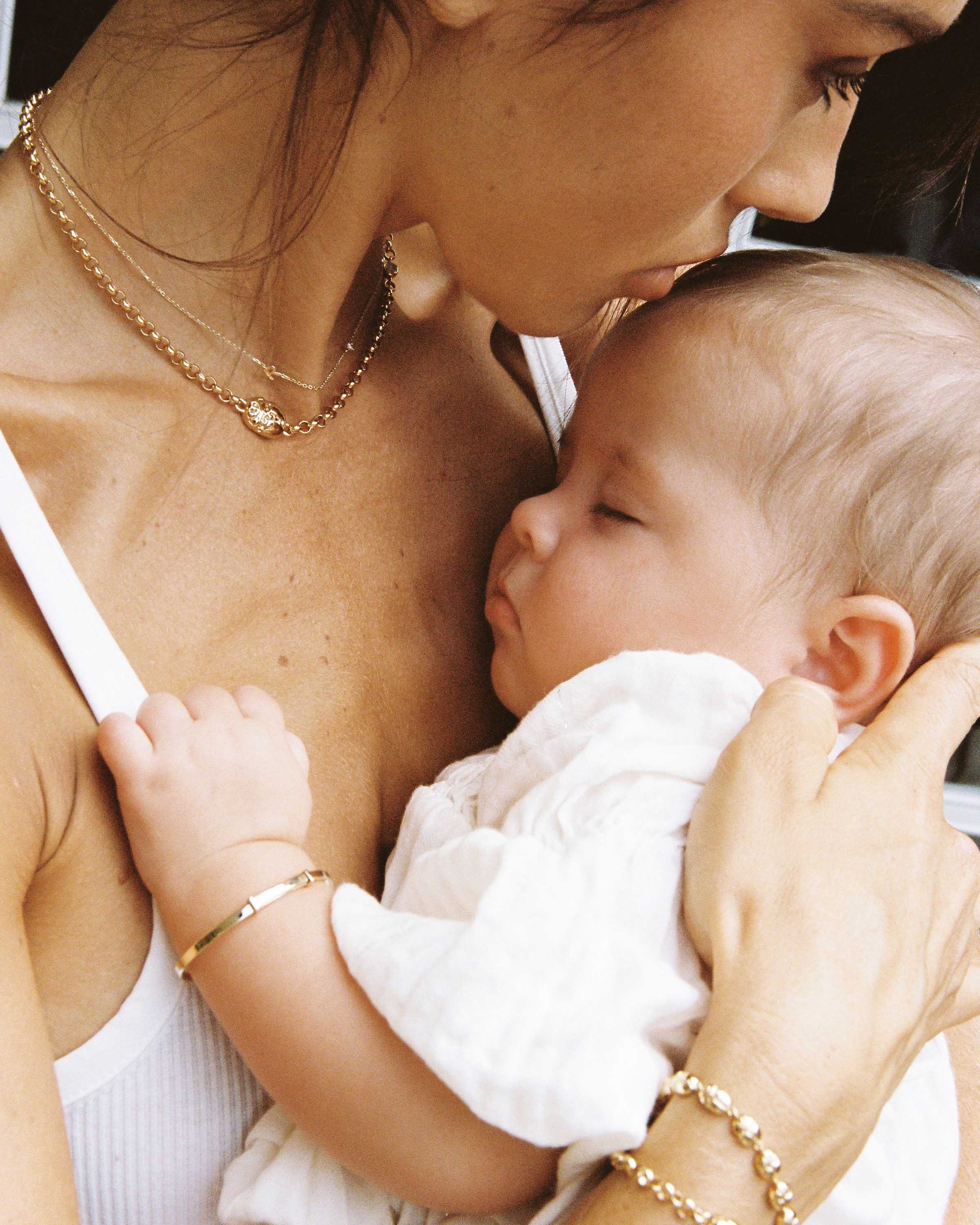 Ruby Tuesday Baby Bangle - 9k Solid Gold