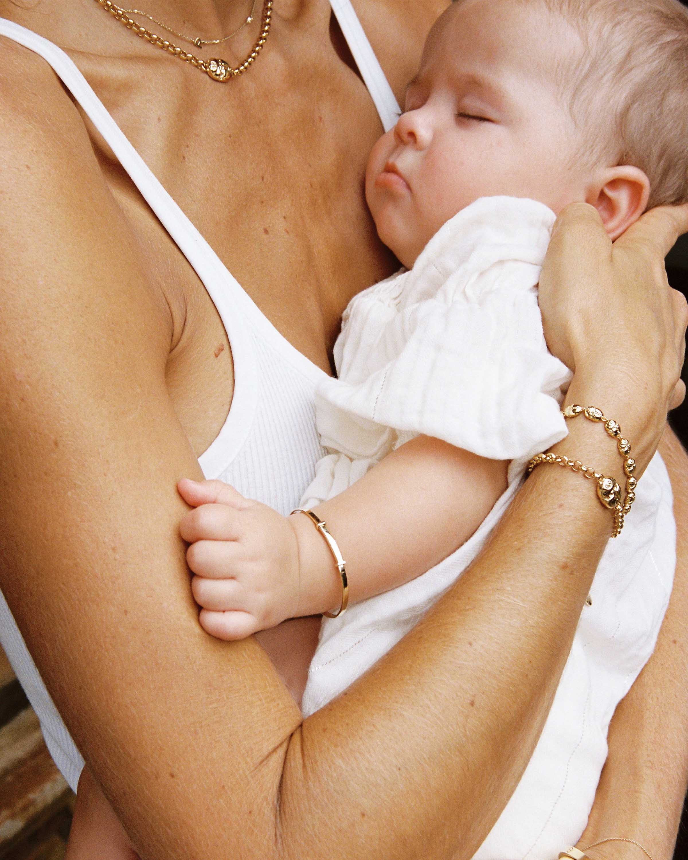 Ruby Tuesday Baby Bangle - 9k Solid Gold