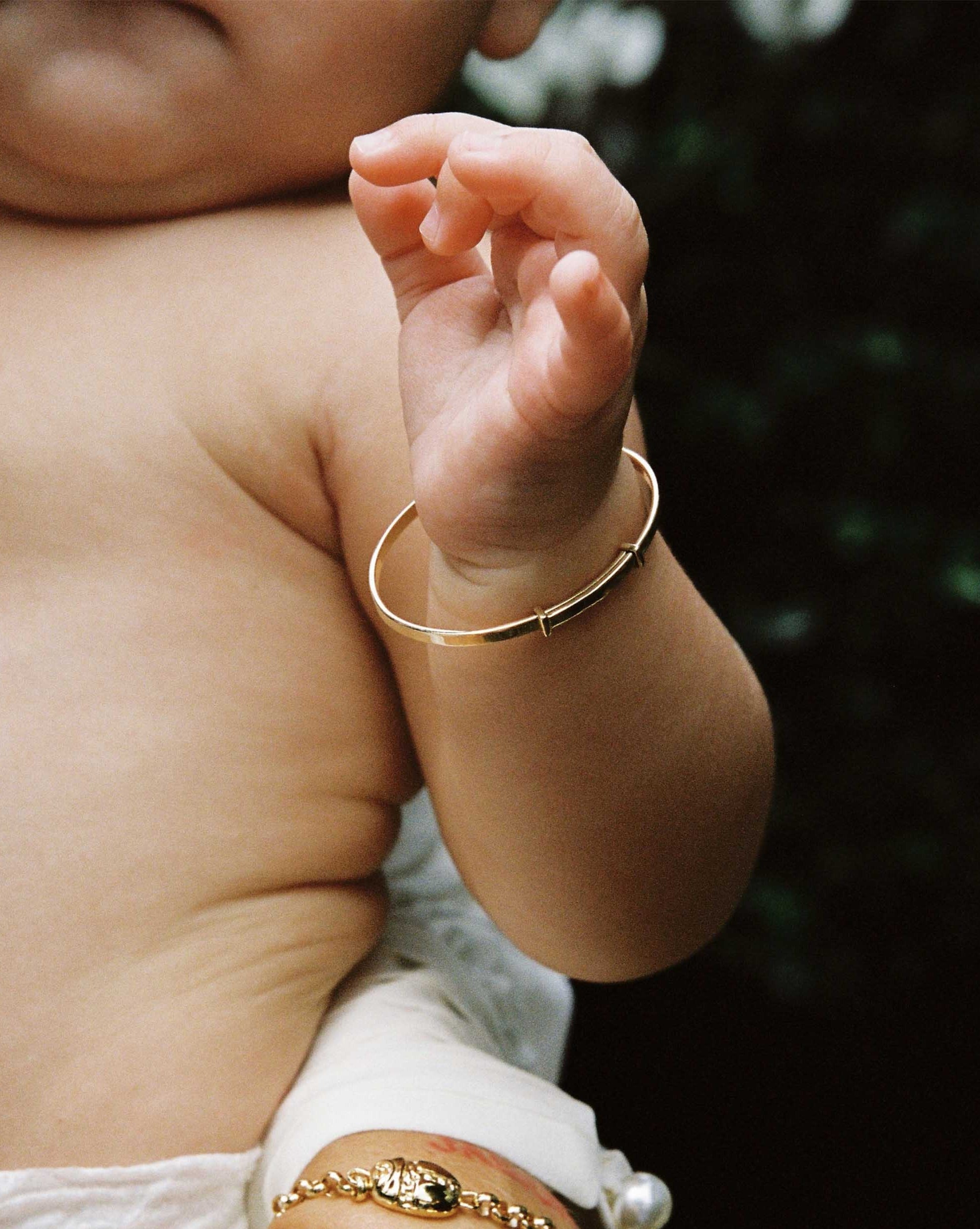 Ruby Tuesday Baby Bangle - 9k Solid Gold