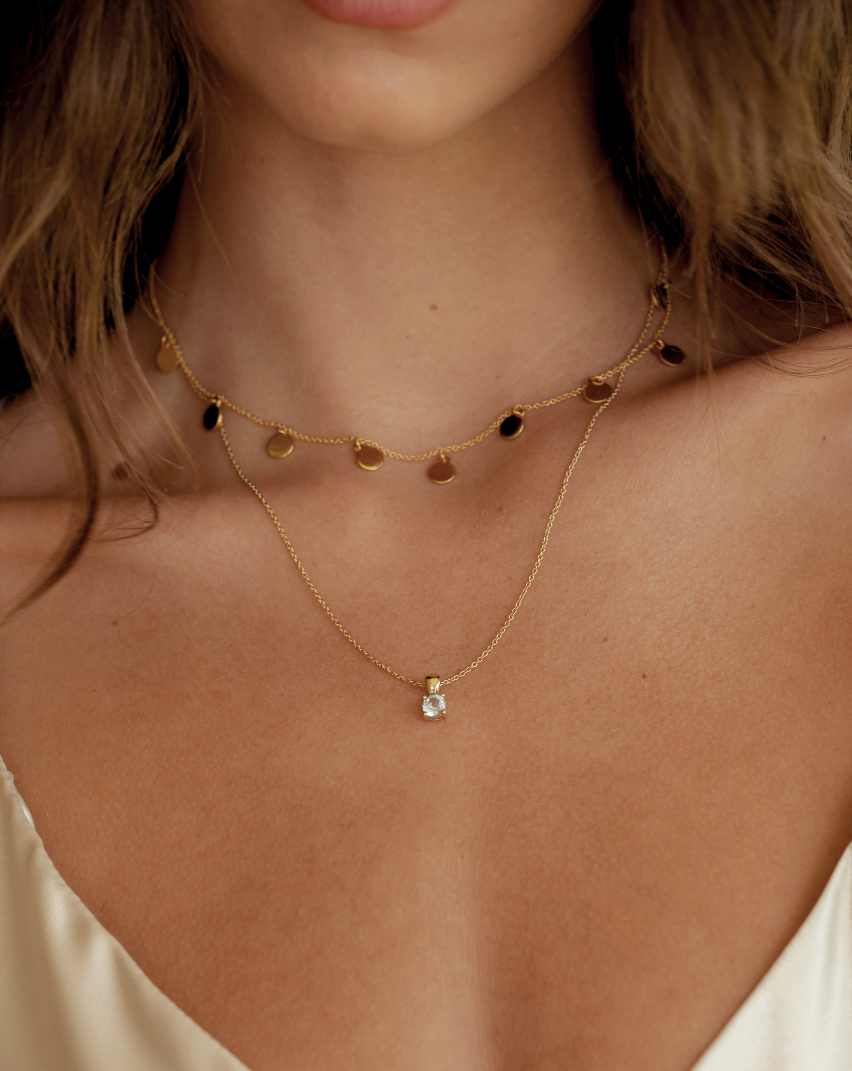 March Birthstone Necklace