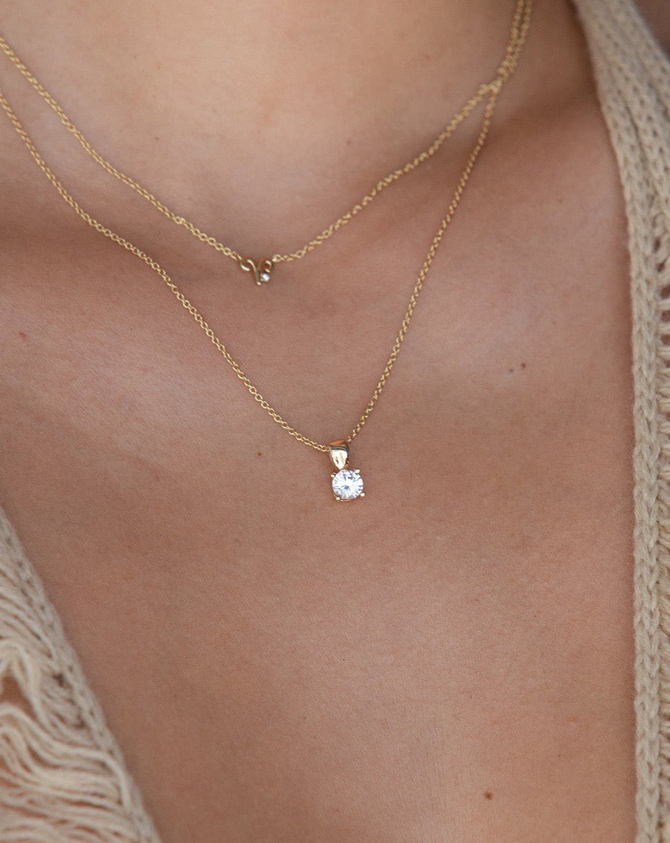 April Birthstone Necklace