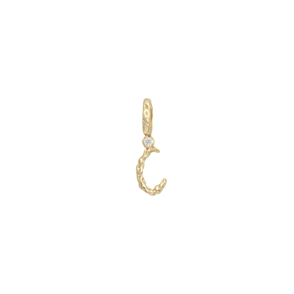Textural Letter Necklace