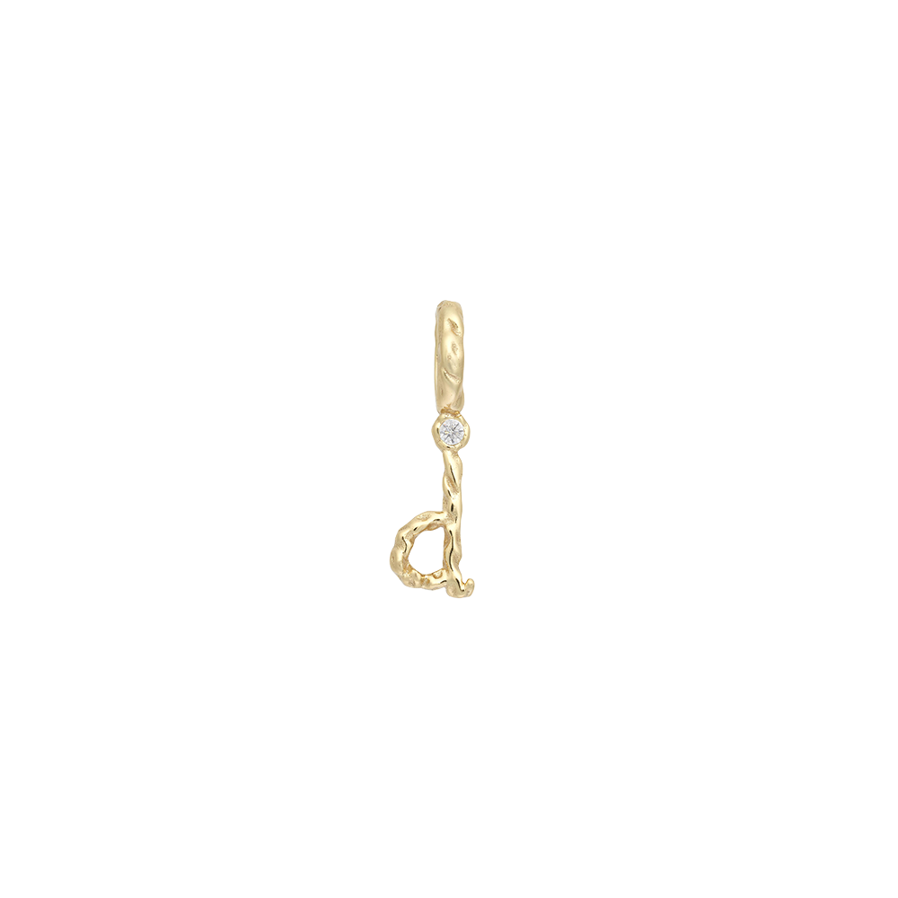 Textural Letter Necklace