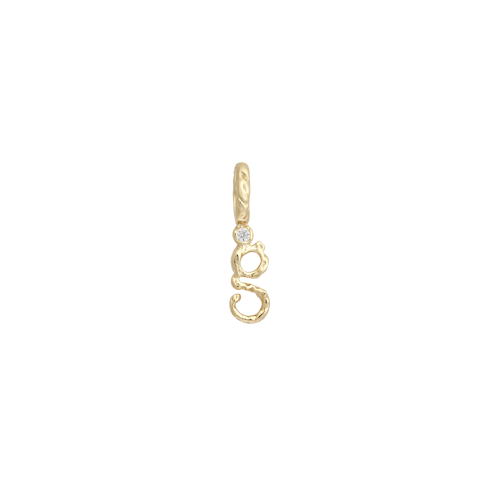 Textural Letter Necklace