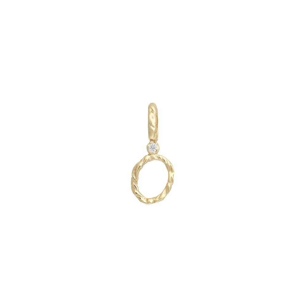 Textural Letter Necklace