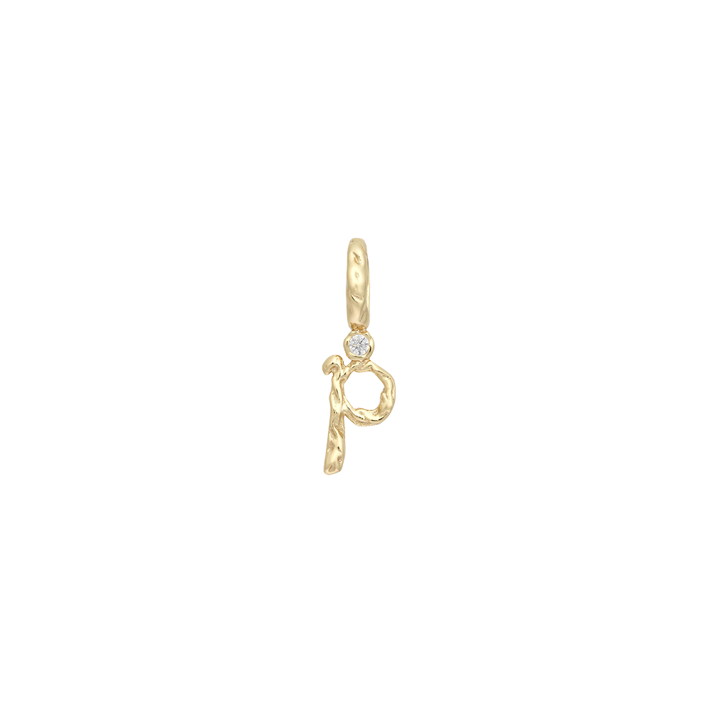 Textural Letter Necklace