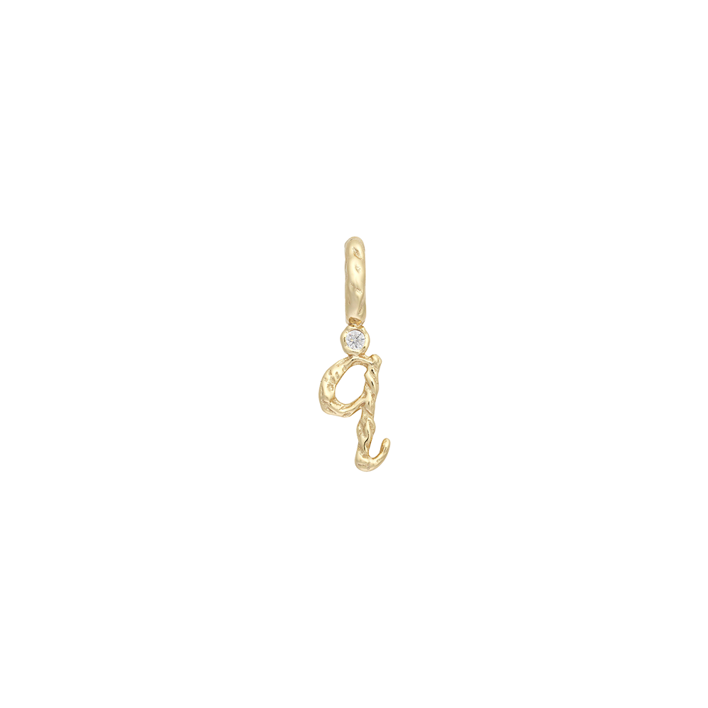 Textural Letter Necklace