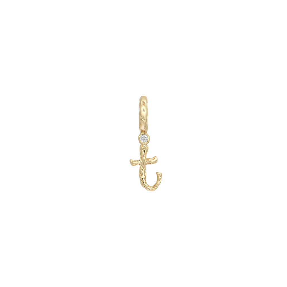 Textural Letter Necklace
