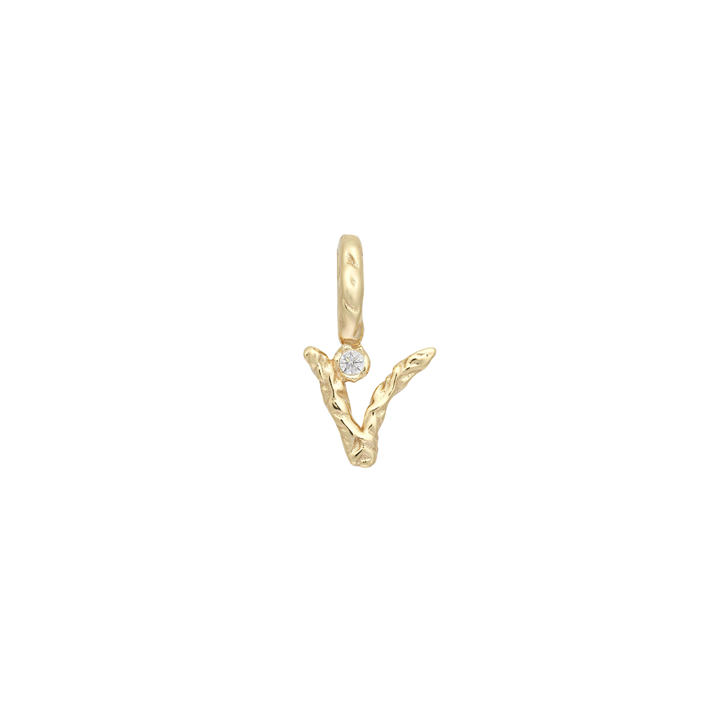 Textural Letter Necklace