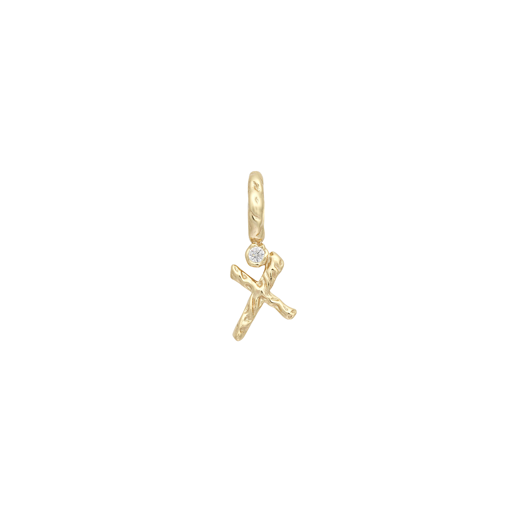 Textural Letter Necklace