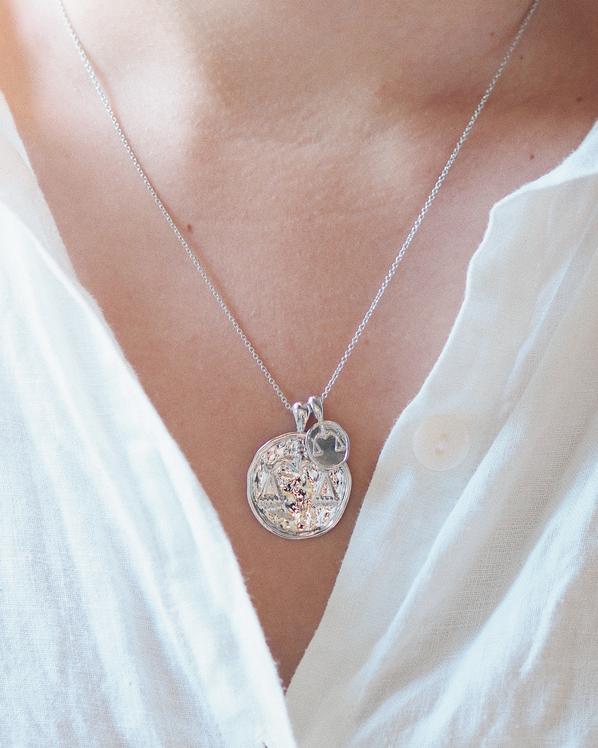 Libra II Necklace - Sterling Silver