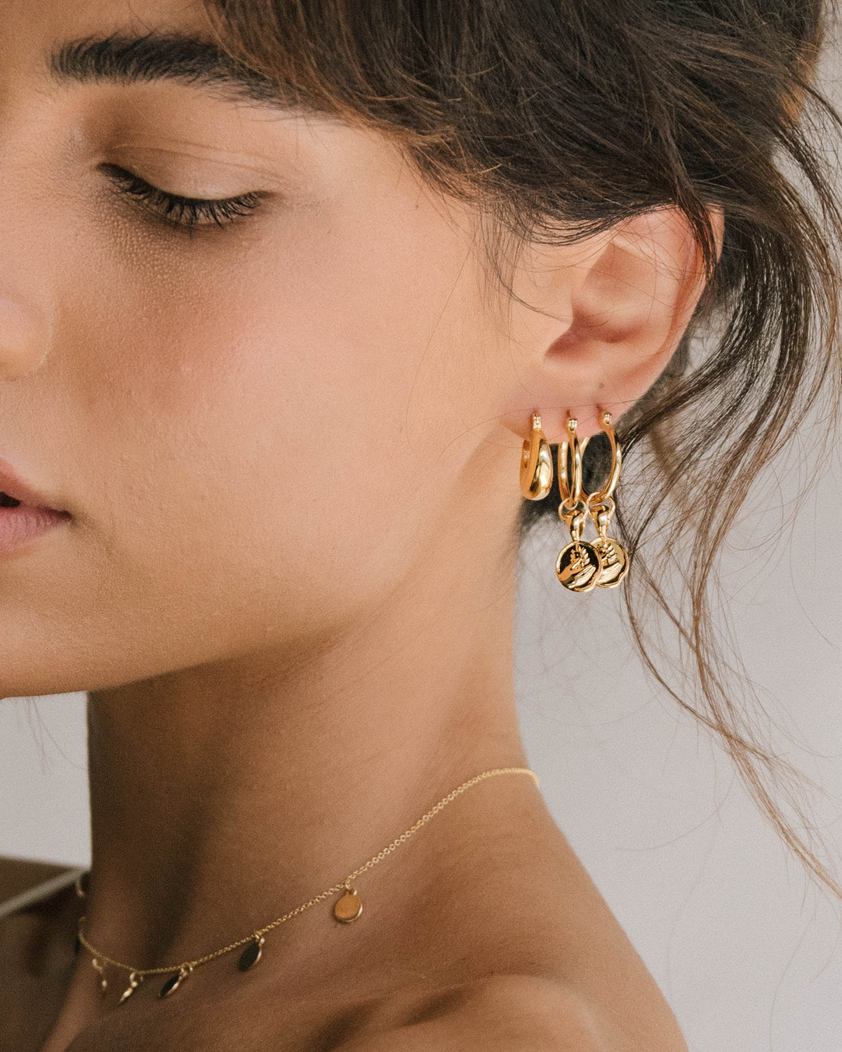 Zodiac II Pendant Hoops