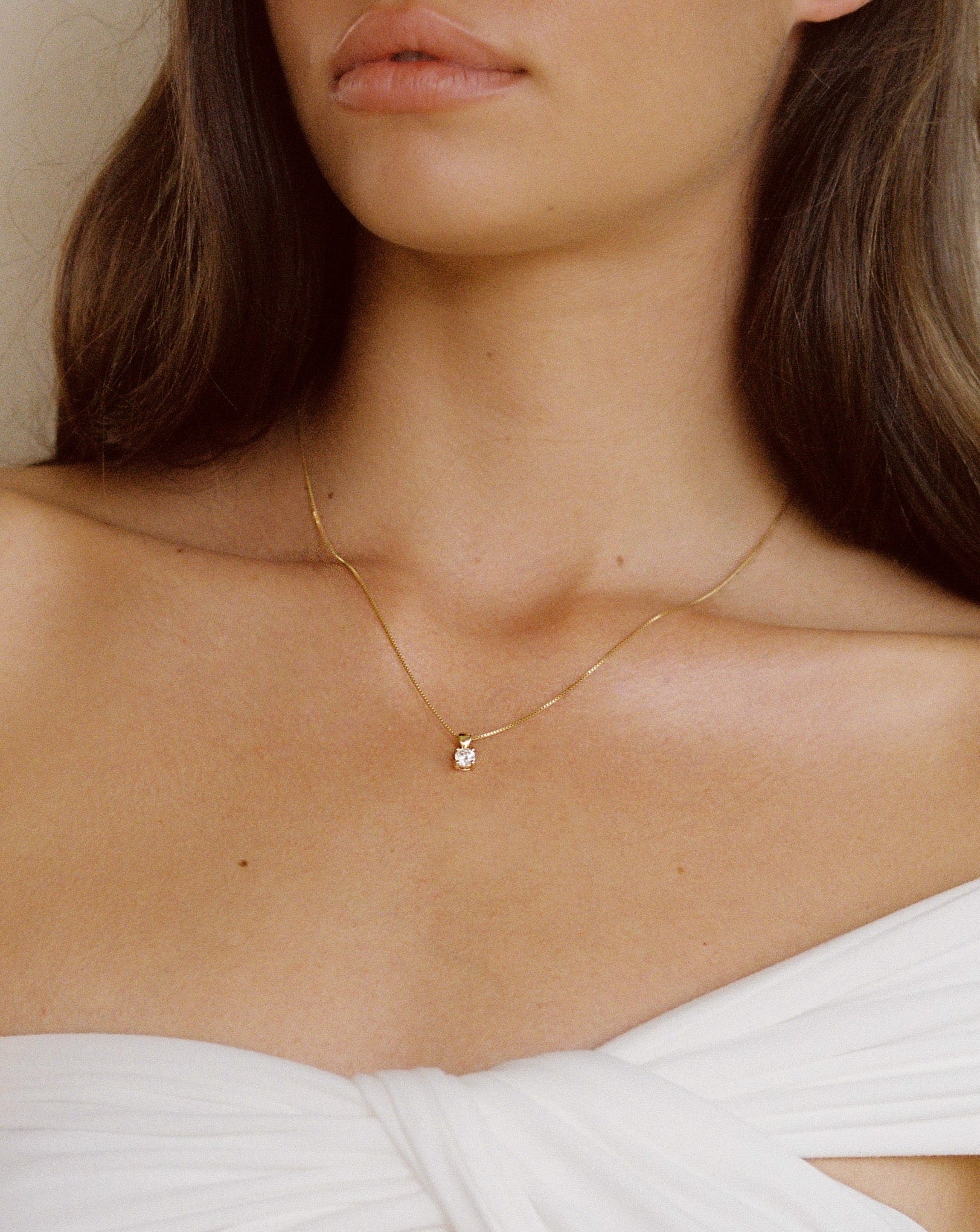 April Birthstone Necklace