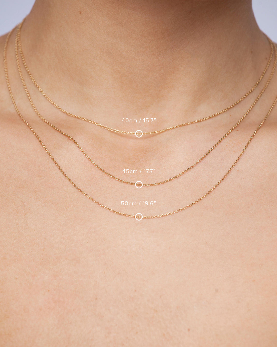 45cm Cable Chain Necklace