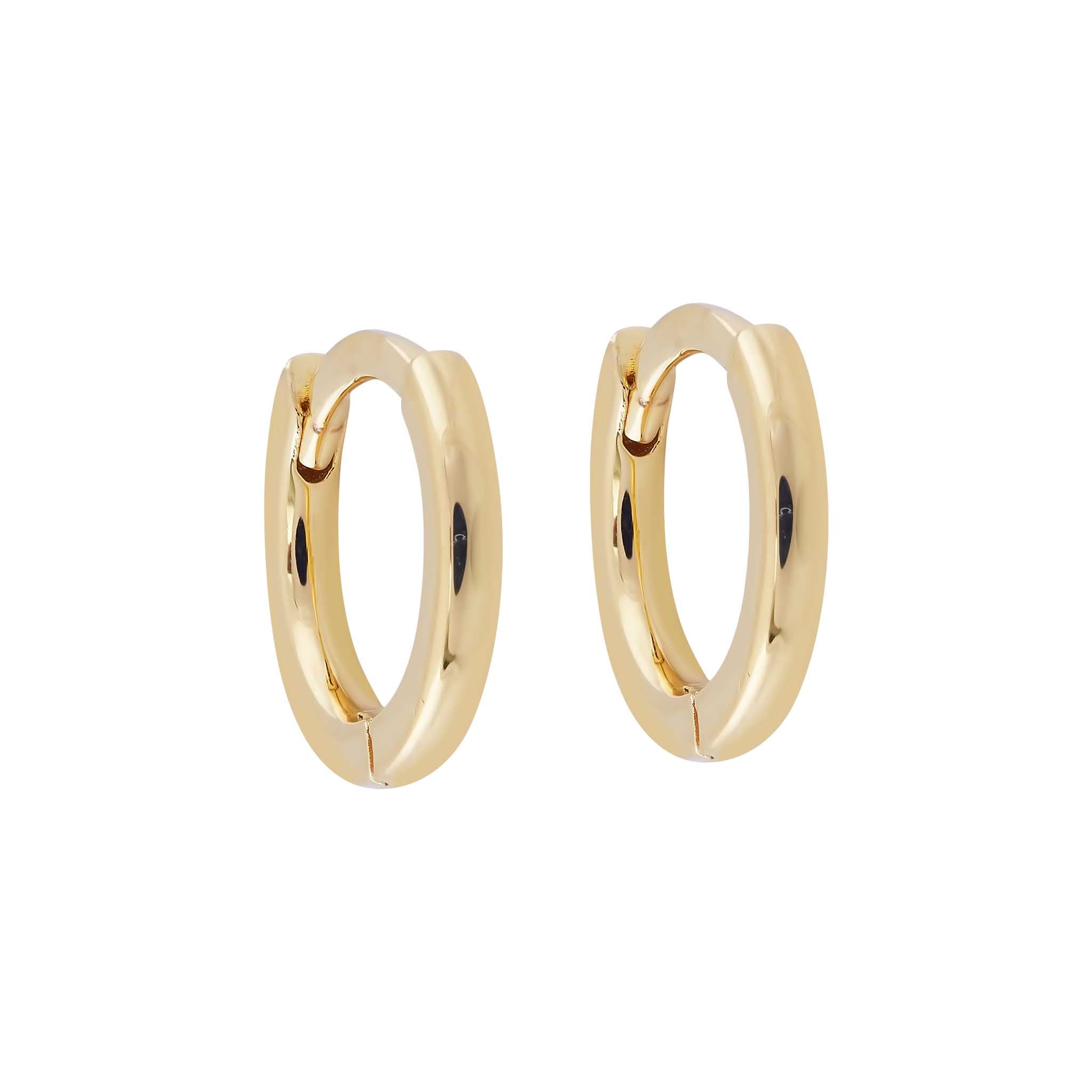 10mm Sleeper Hoops | 9k Solid Gold