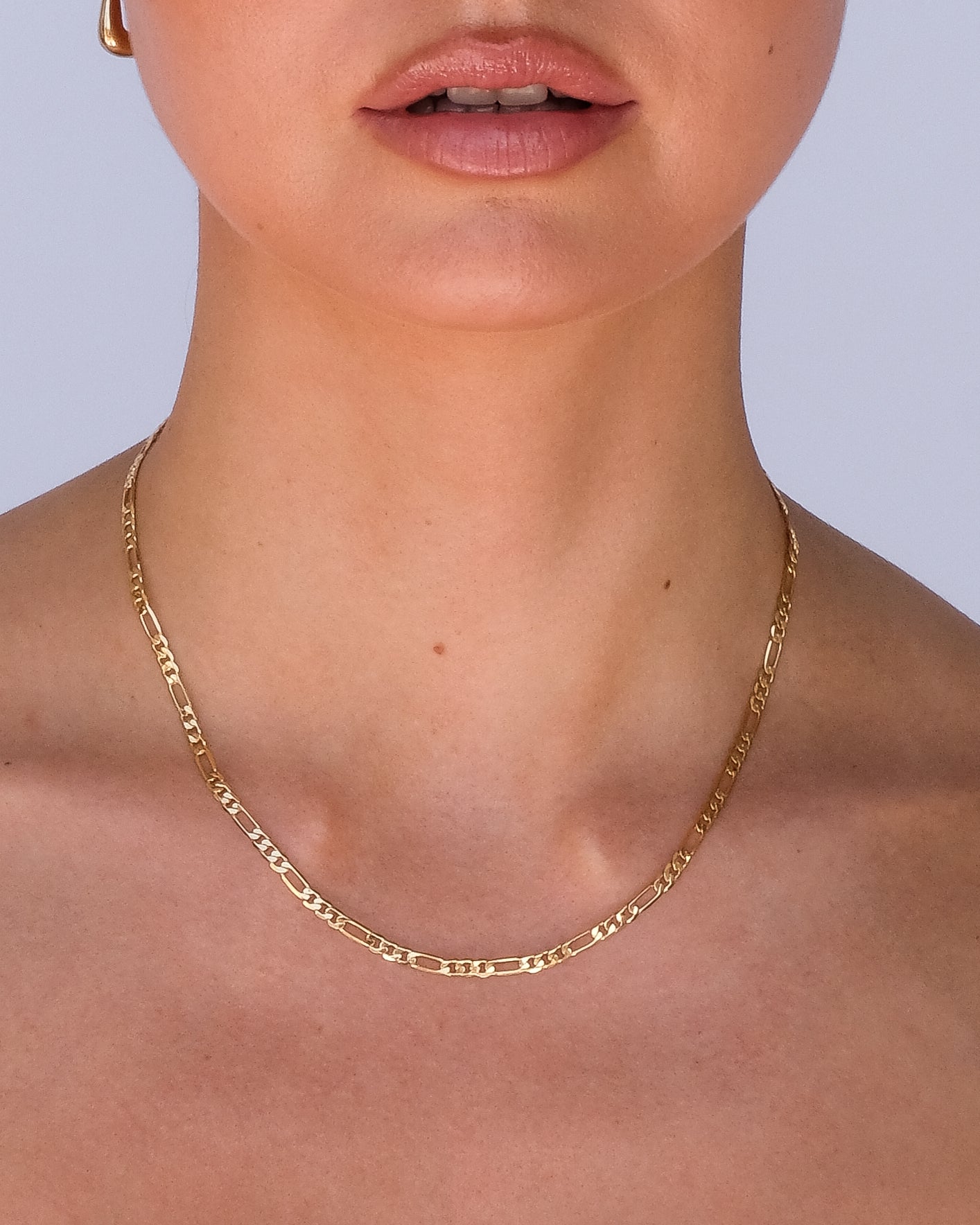 3.3mm Figaro Chain Necklace