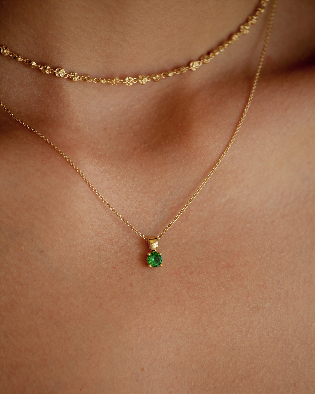 May Birthstone Necklace