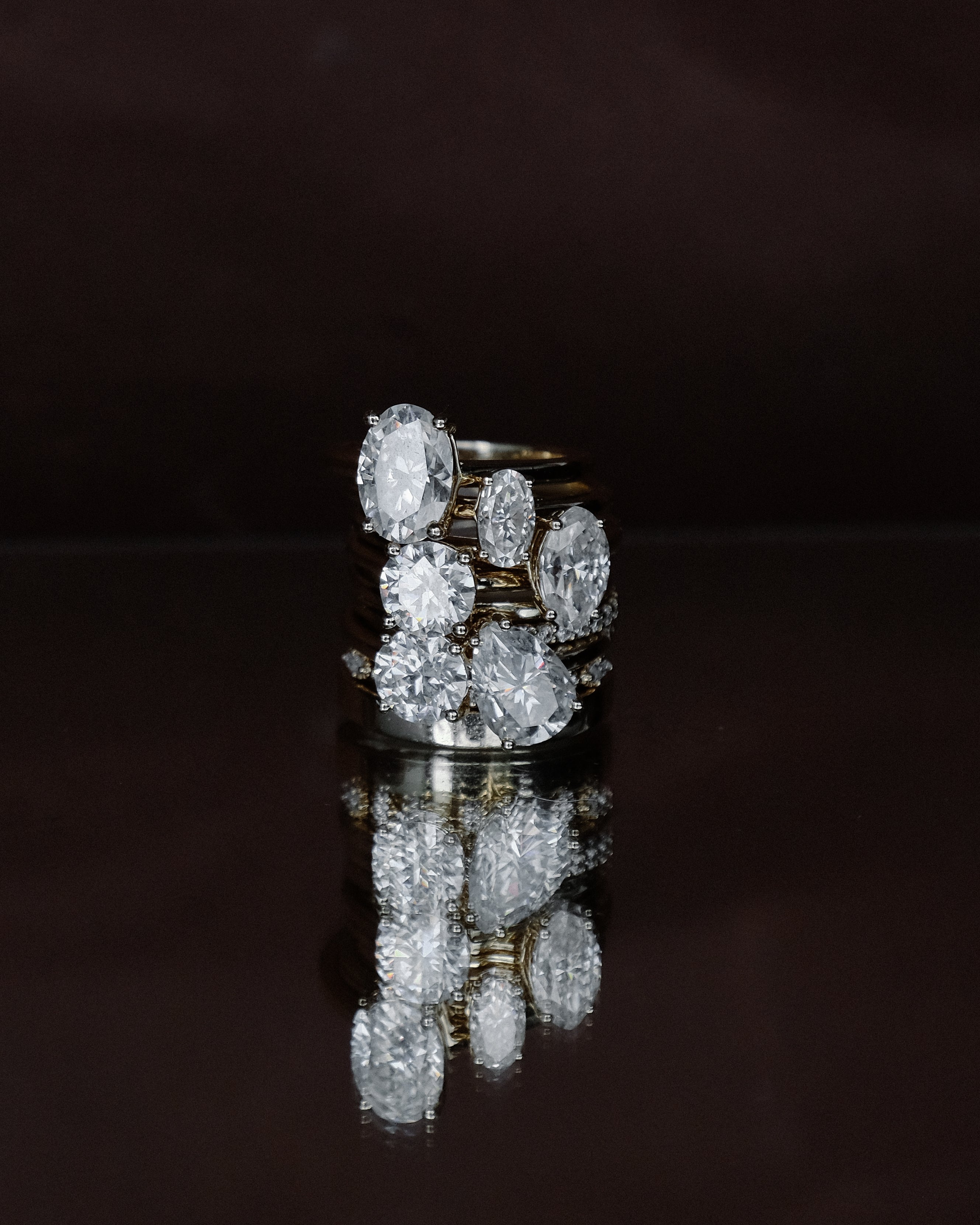 Round Moissanite Ring | 14k Solid Gold