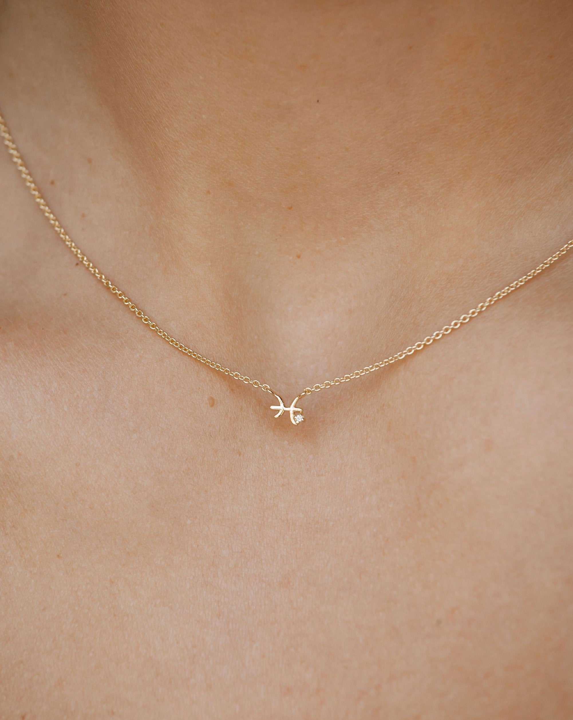 Pisces Symbol Choker