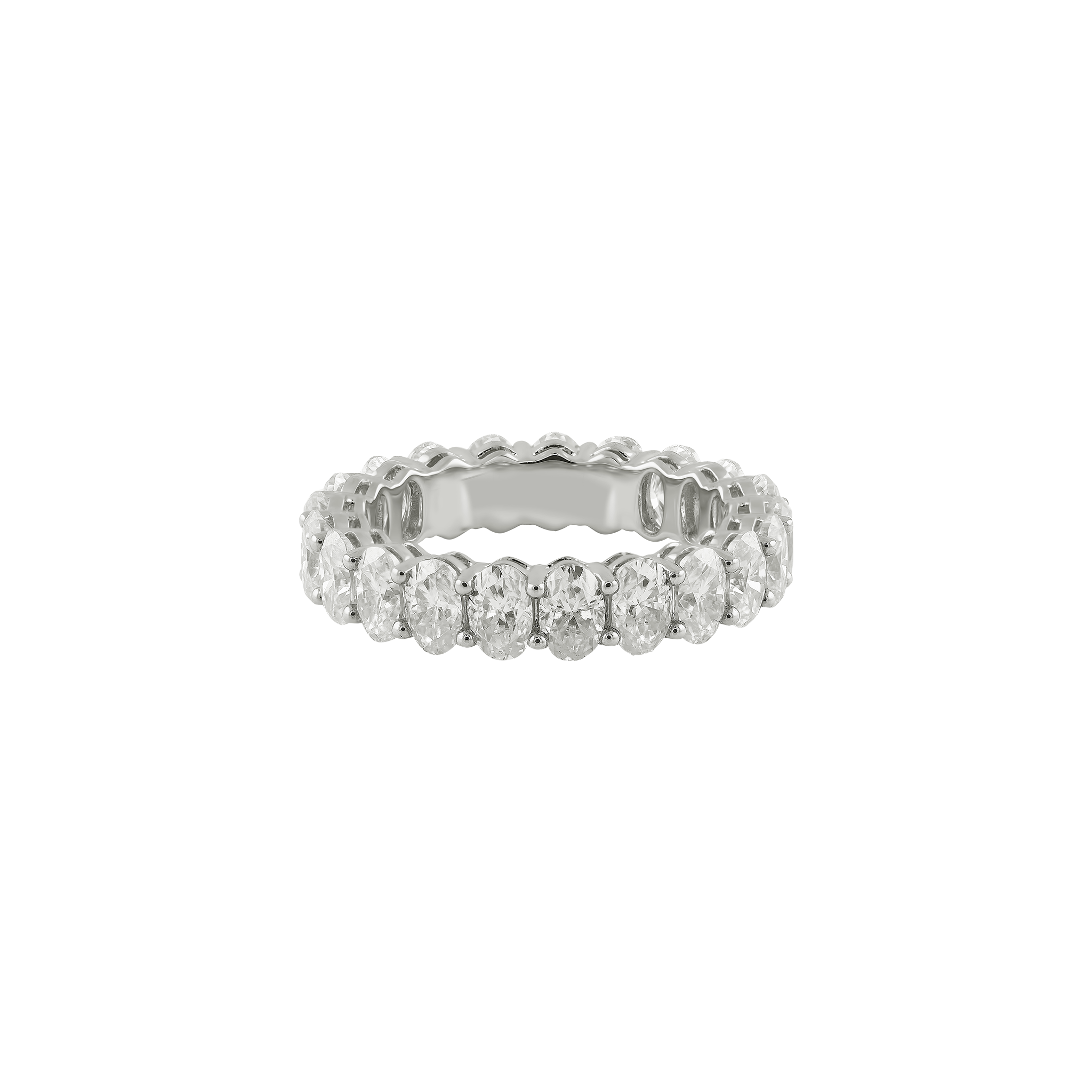 Oval Crown Moissanite Ring | 14k Solid Gold