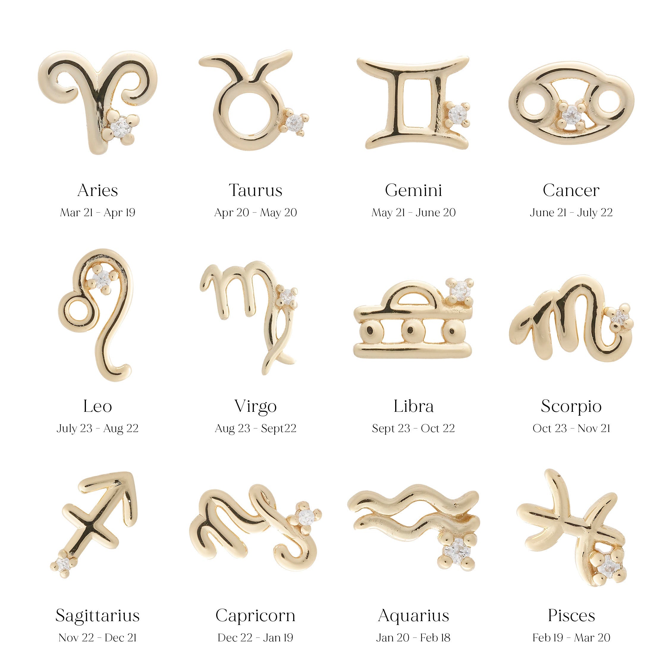 Aries Symbol Studs