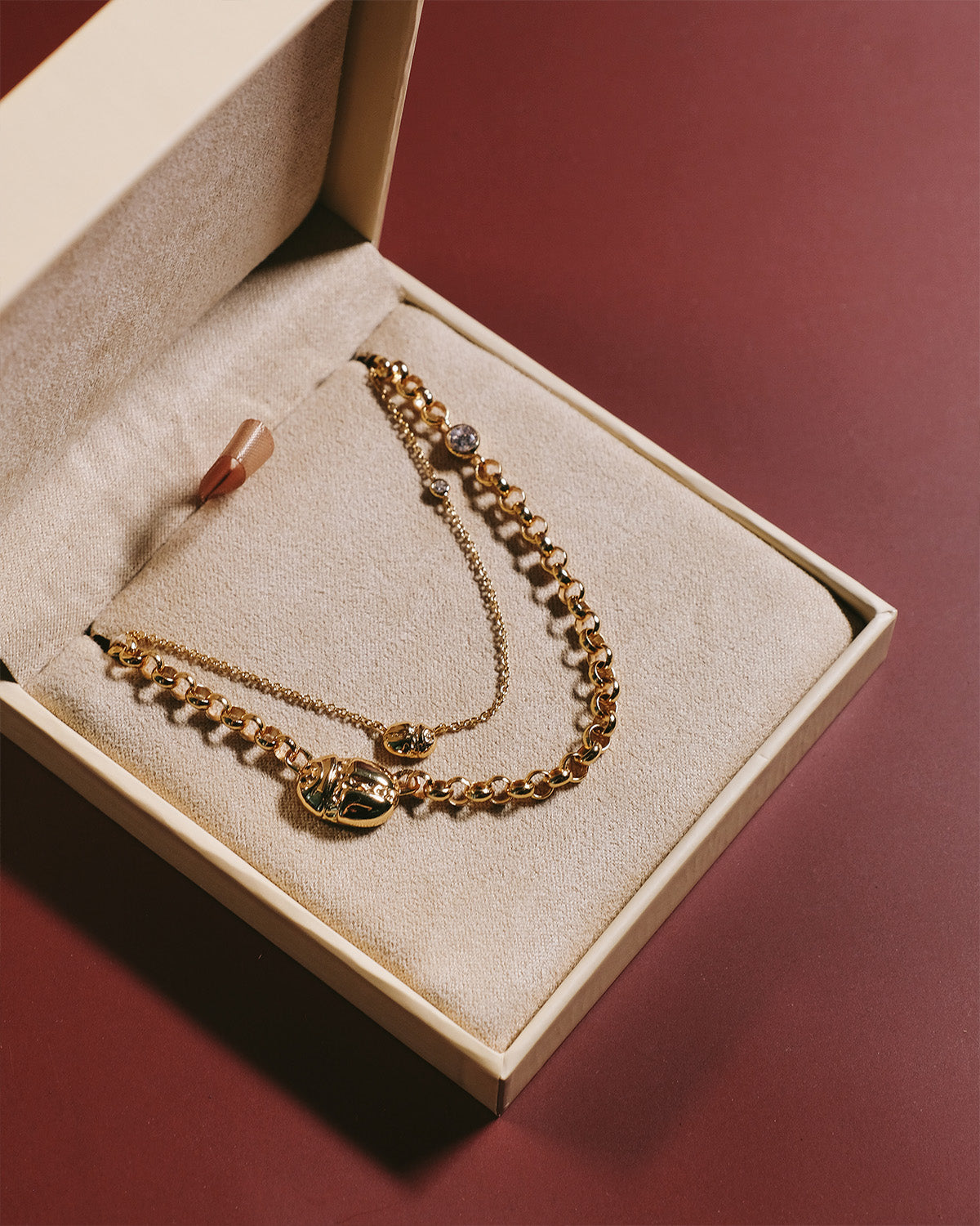Ruby Tuesday Scarab Beetle Petite Choker
