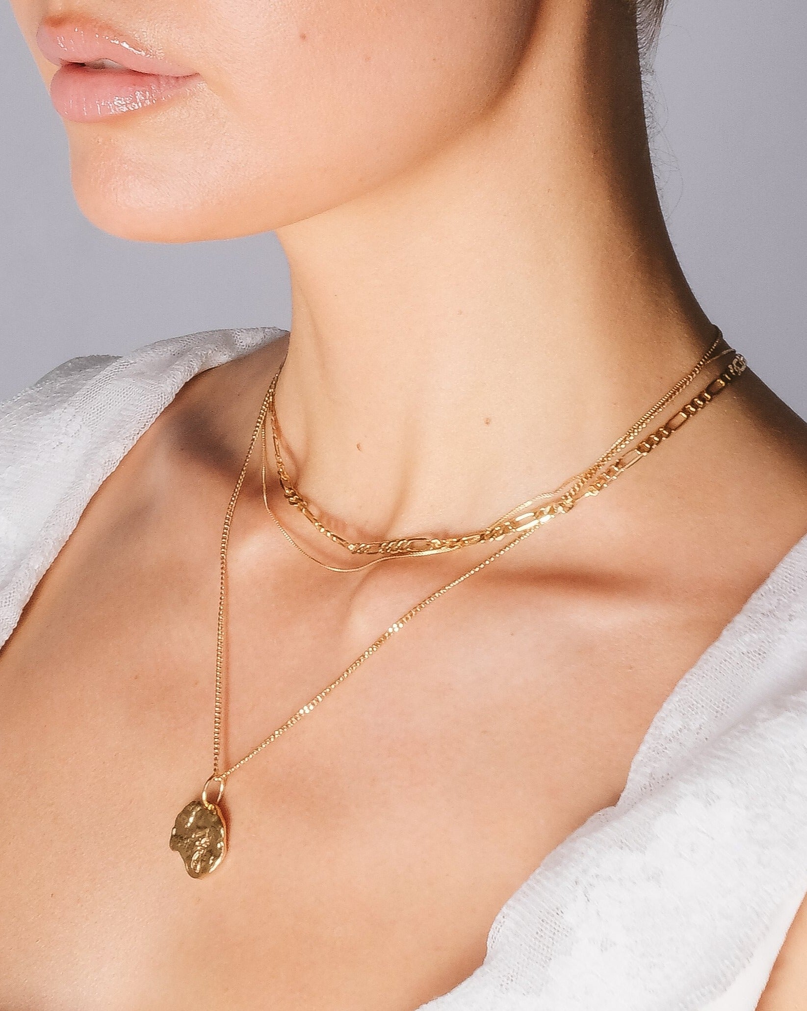 3.3mm Figaro Chain Necklace