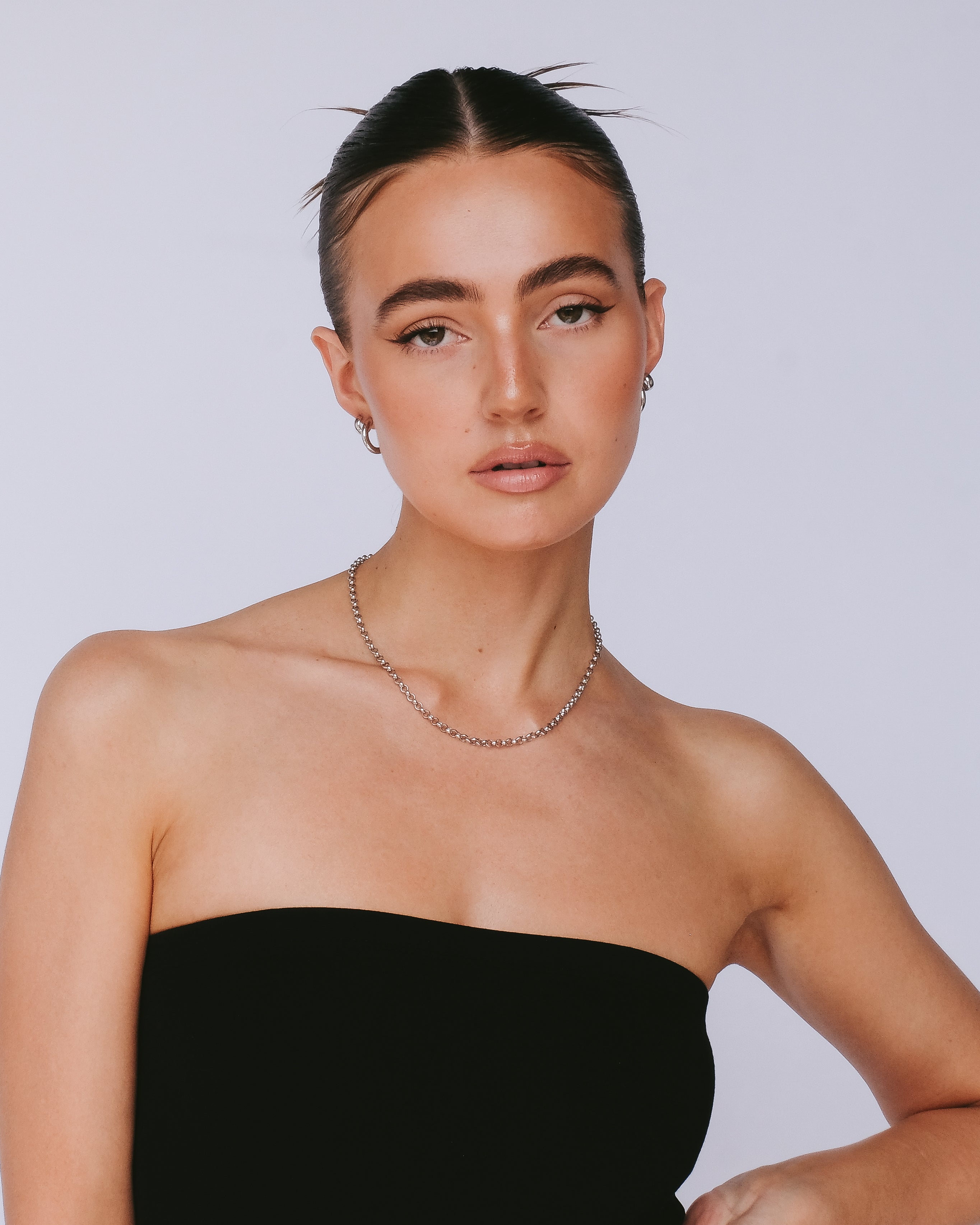 Mini Mother Hoops - Sterling Silver