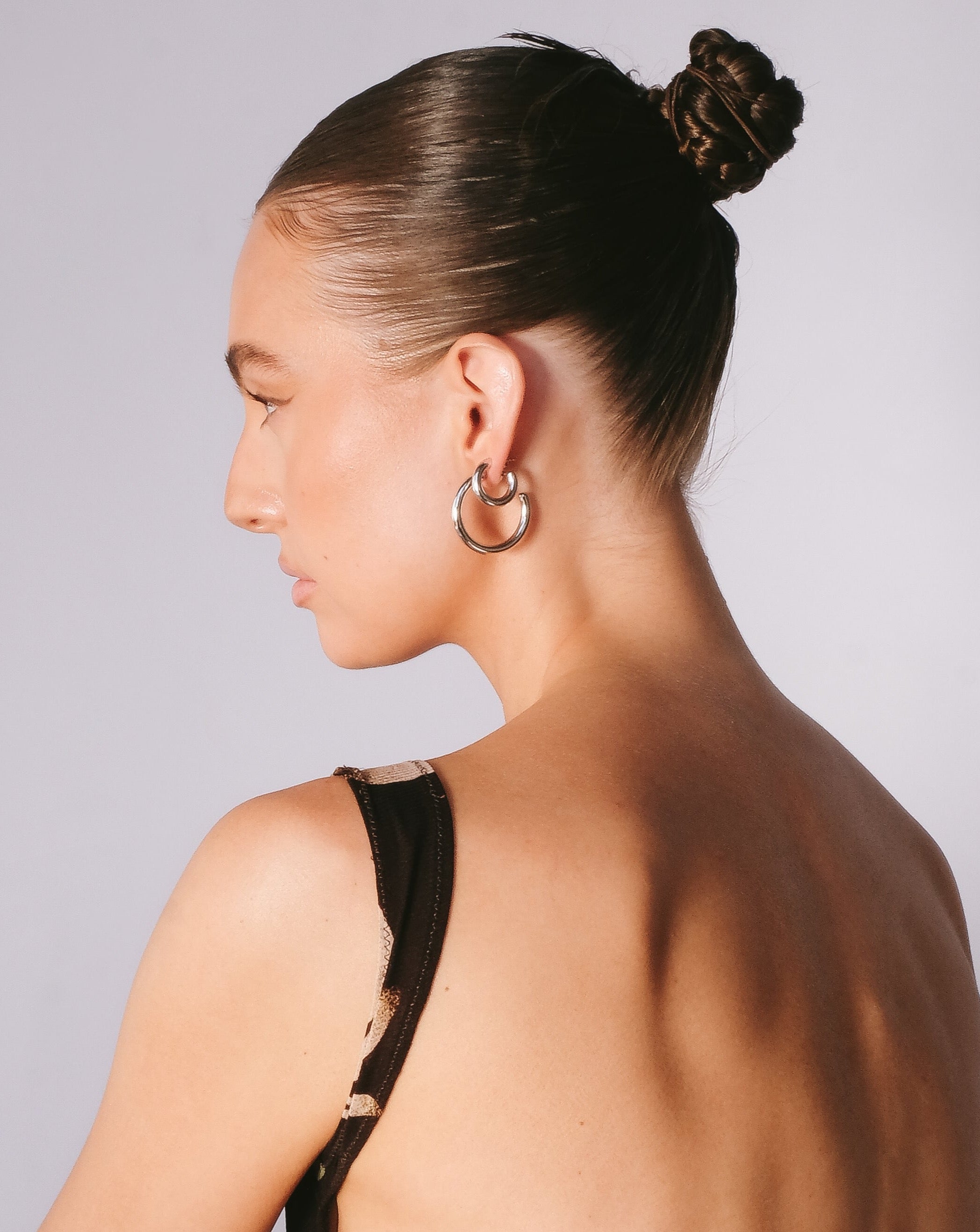 The Mother Hoops - Sterling Silver