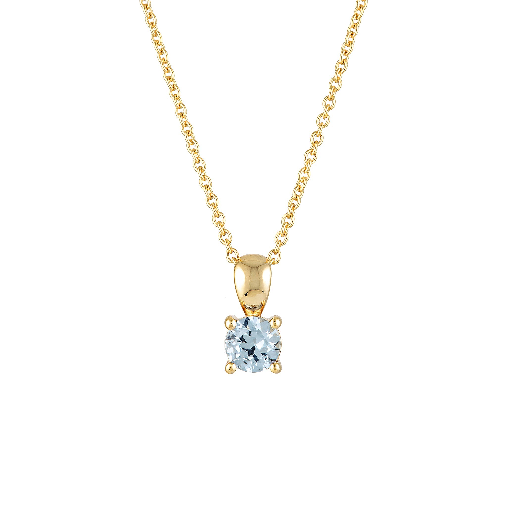 March Birthstone Necklace