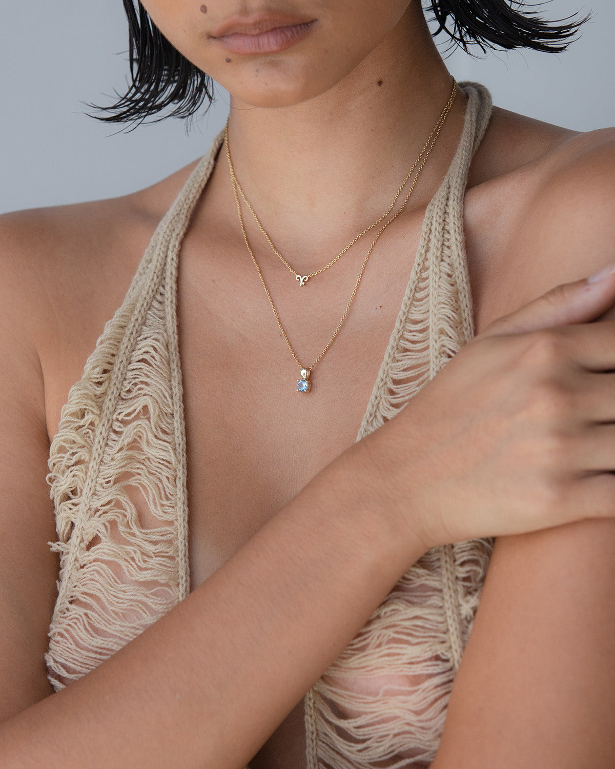 March Birthstone Necklace