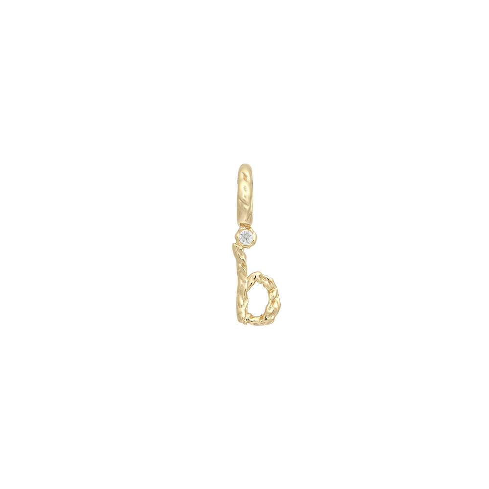 Textural Letter Necklace