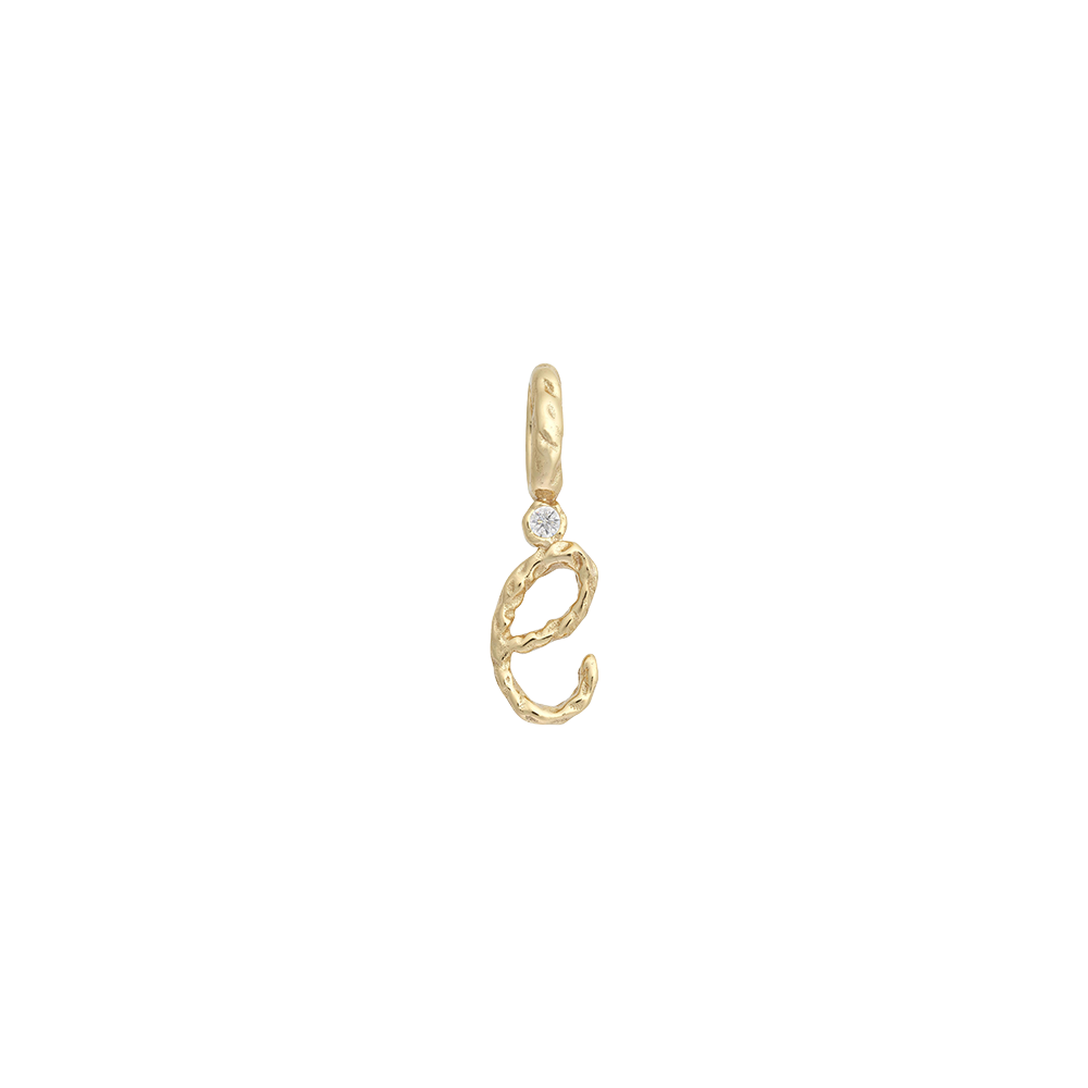 Textural Letter Necklace