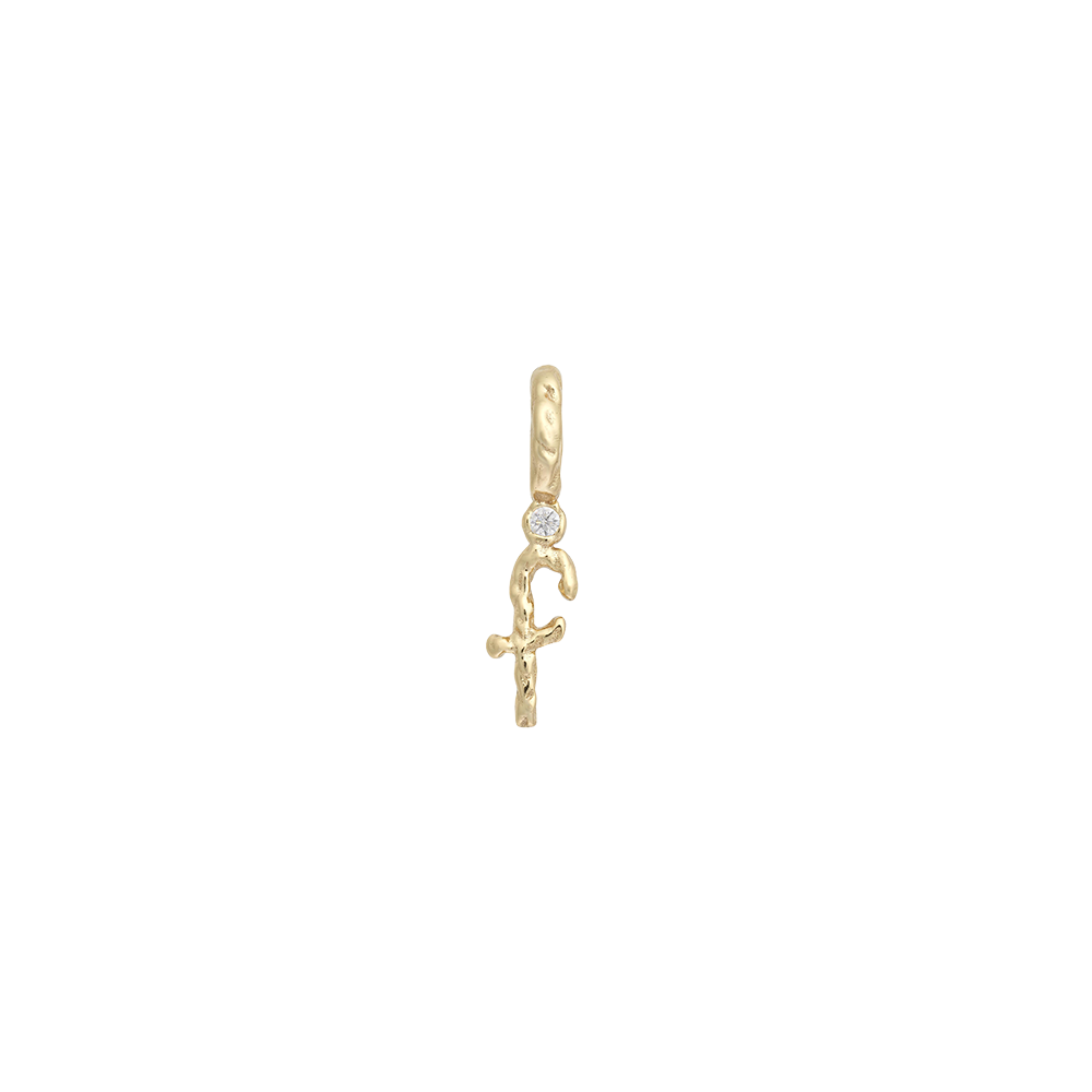 Textural Letter Necklace
