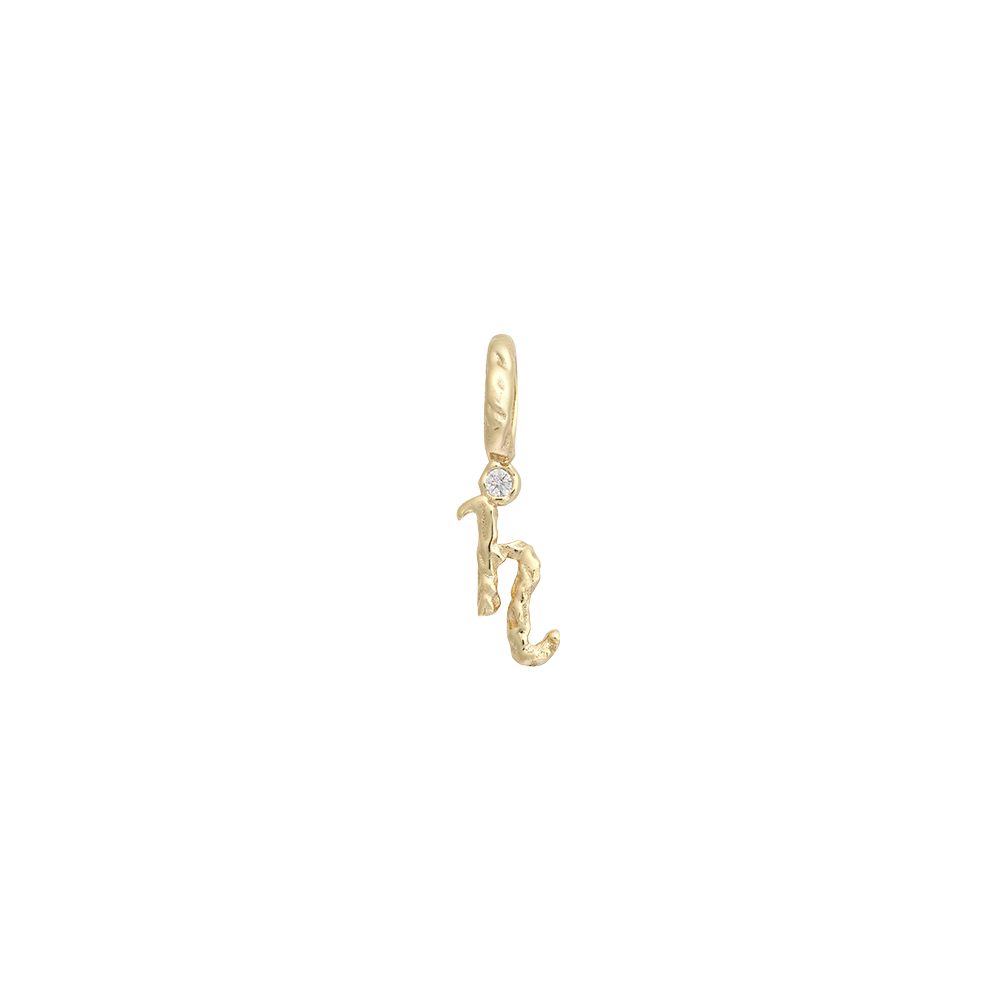 Textural Letter Necklace