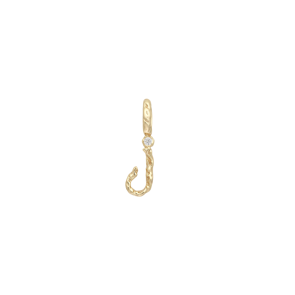 Textural Letter Necklace