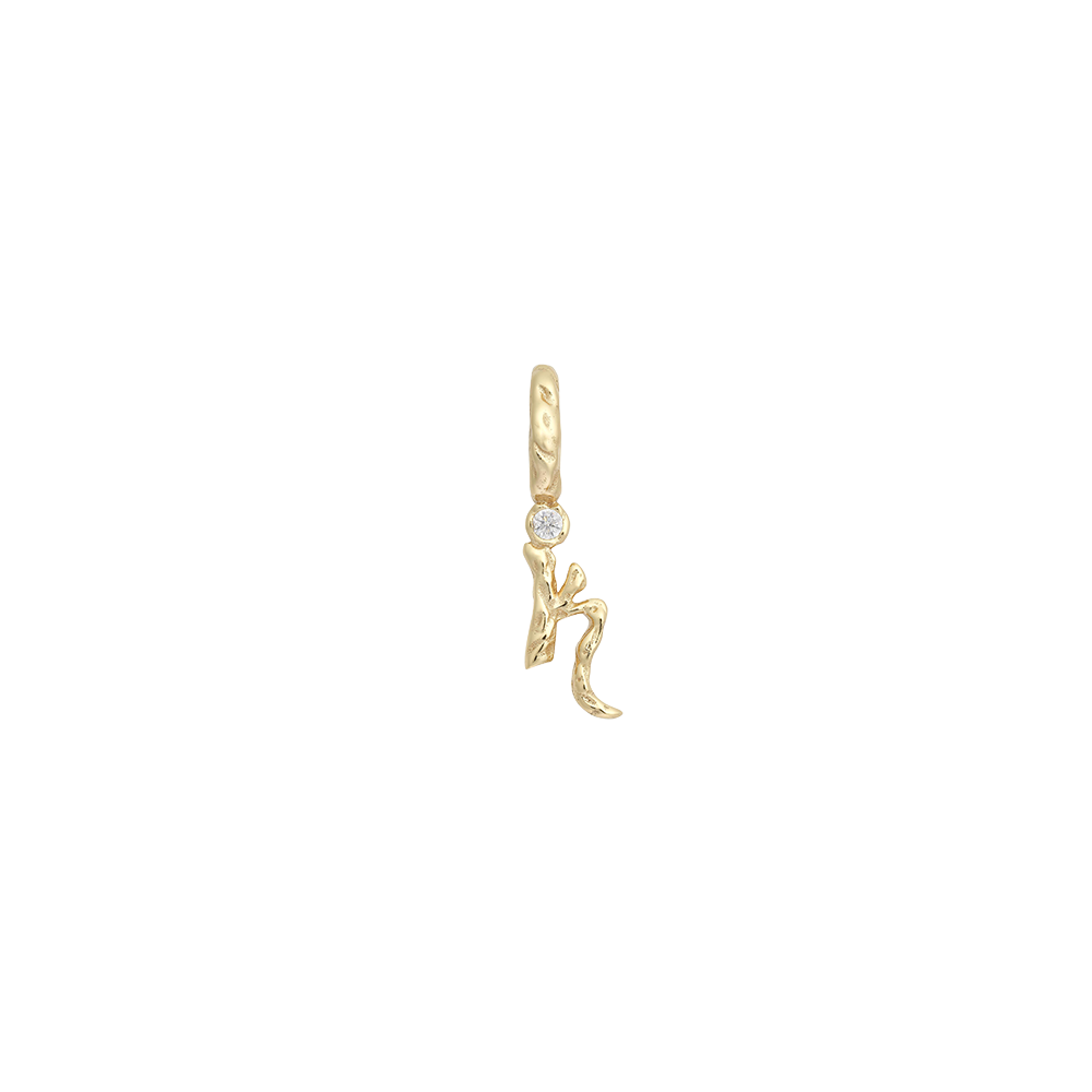 Textural Letter Necklace