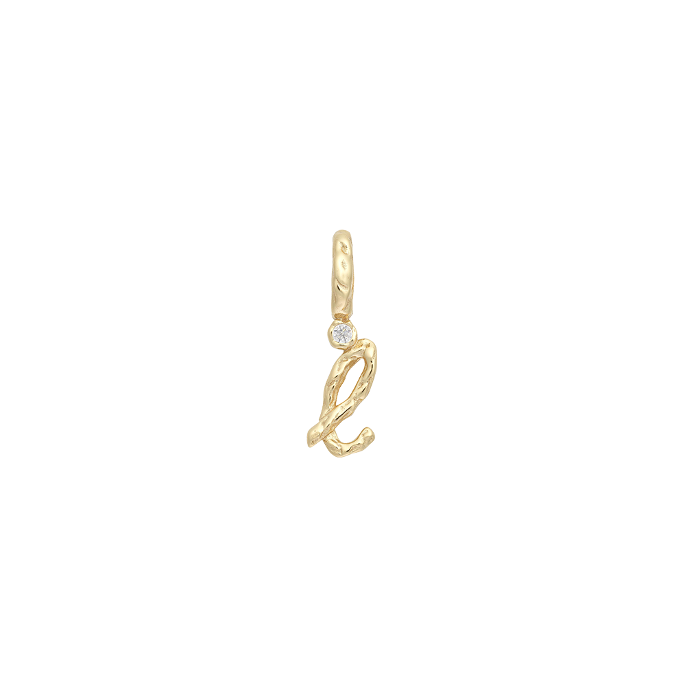 Textural Letter Necklace