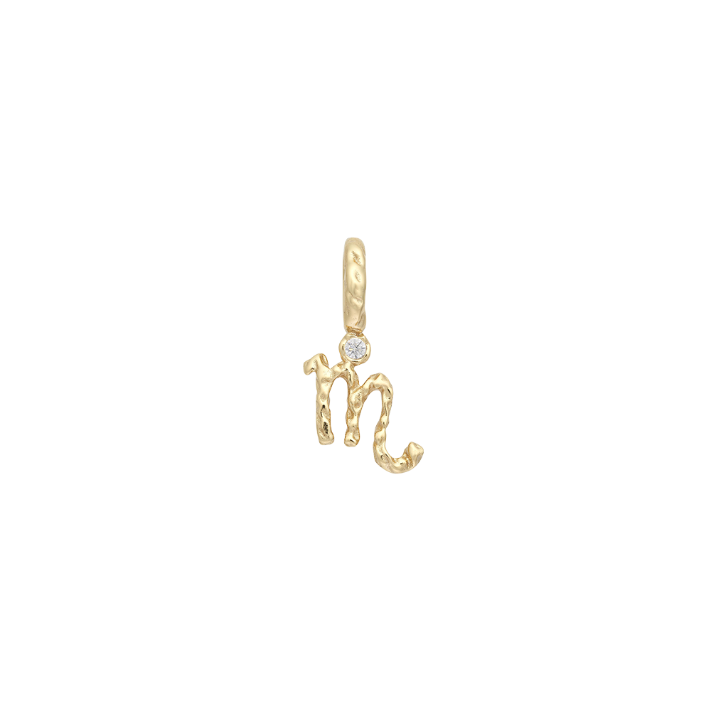 Textural Letter Necklace