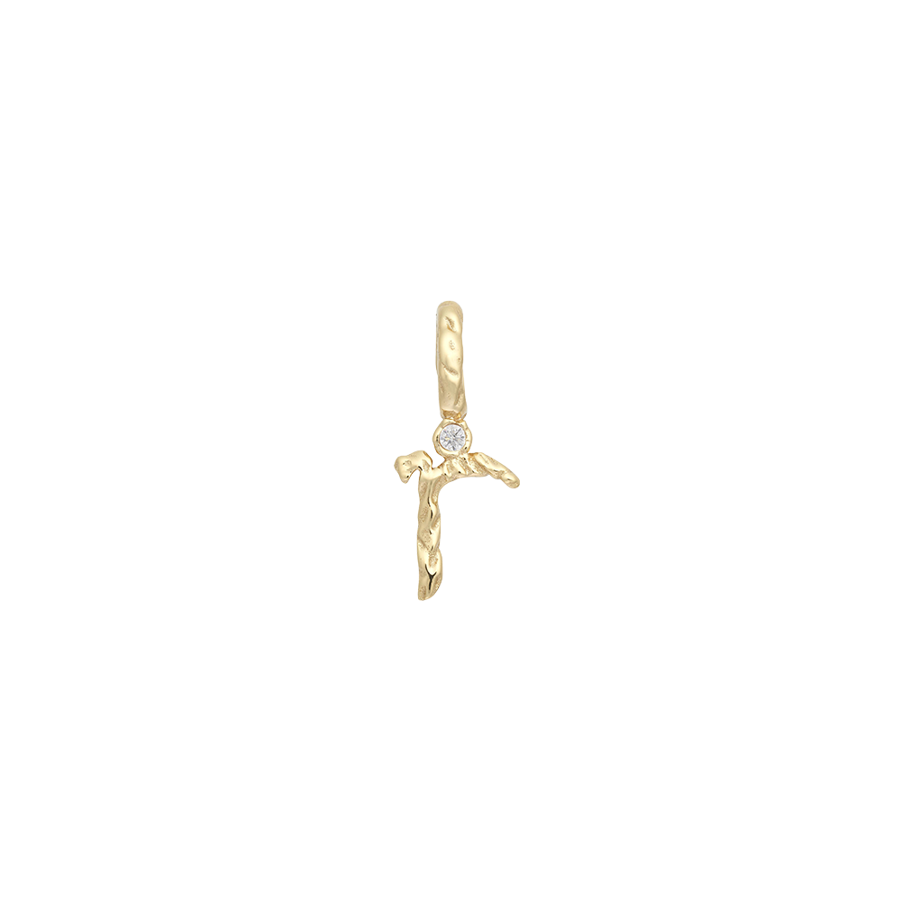 Textural Letter Necklace