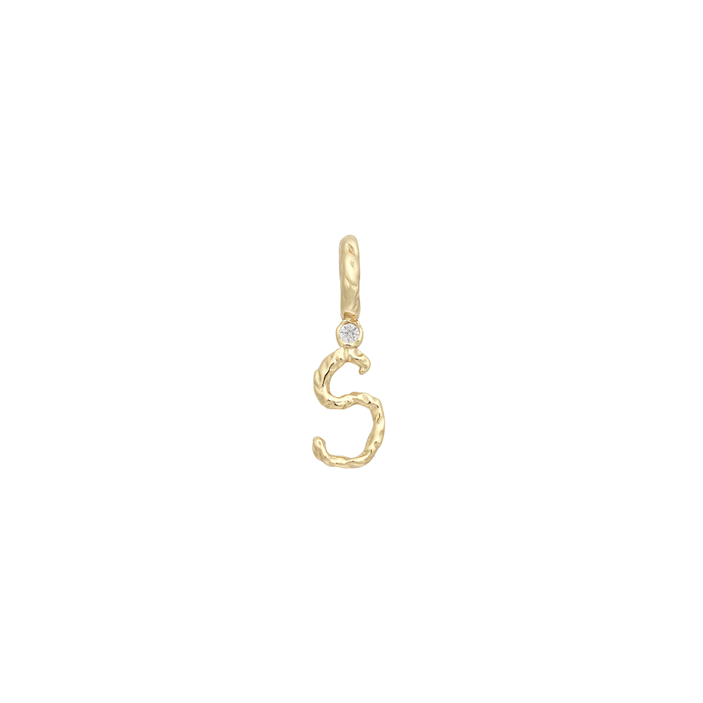 Textural Letter Necklace