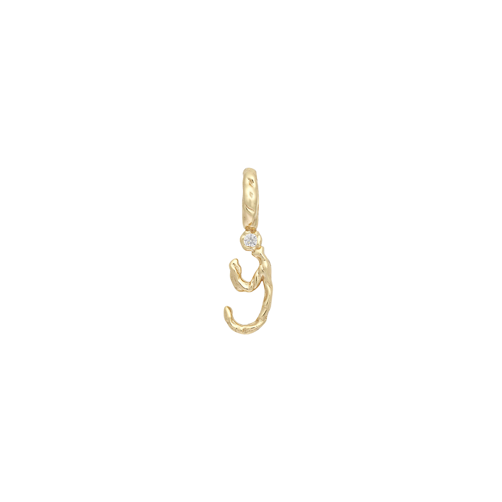 Textural Letter Necklace